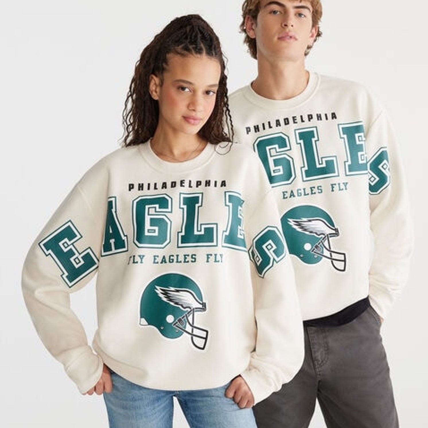 Aeropostale Philadelphia Eagles Crew Sweatshirt