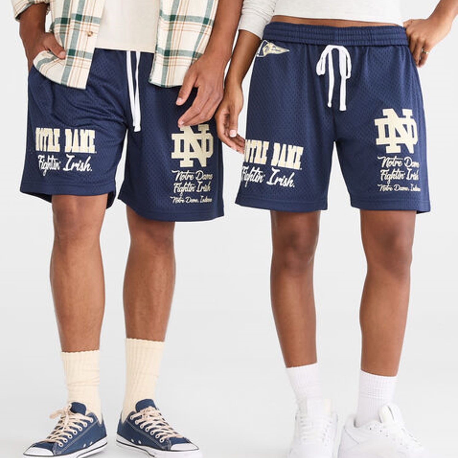 Aeropostale Notre Dame mesh shorts