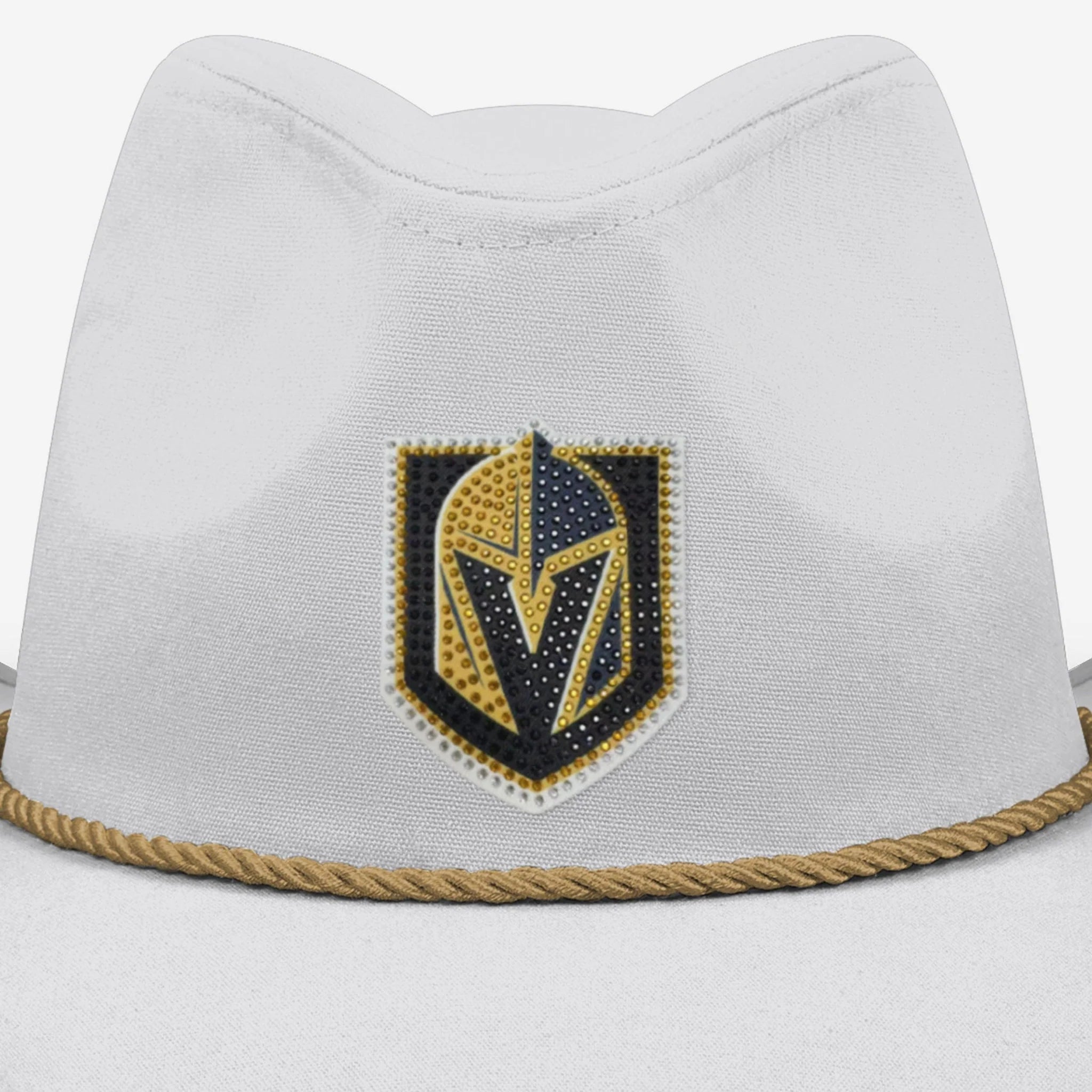 White Rhinestone Logo Cowboy Hat Las Vegas Golden Knights