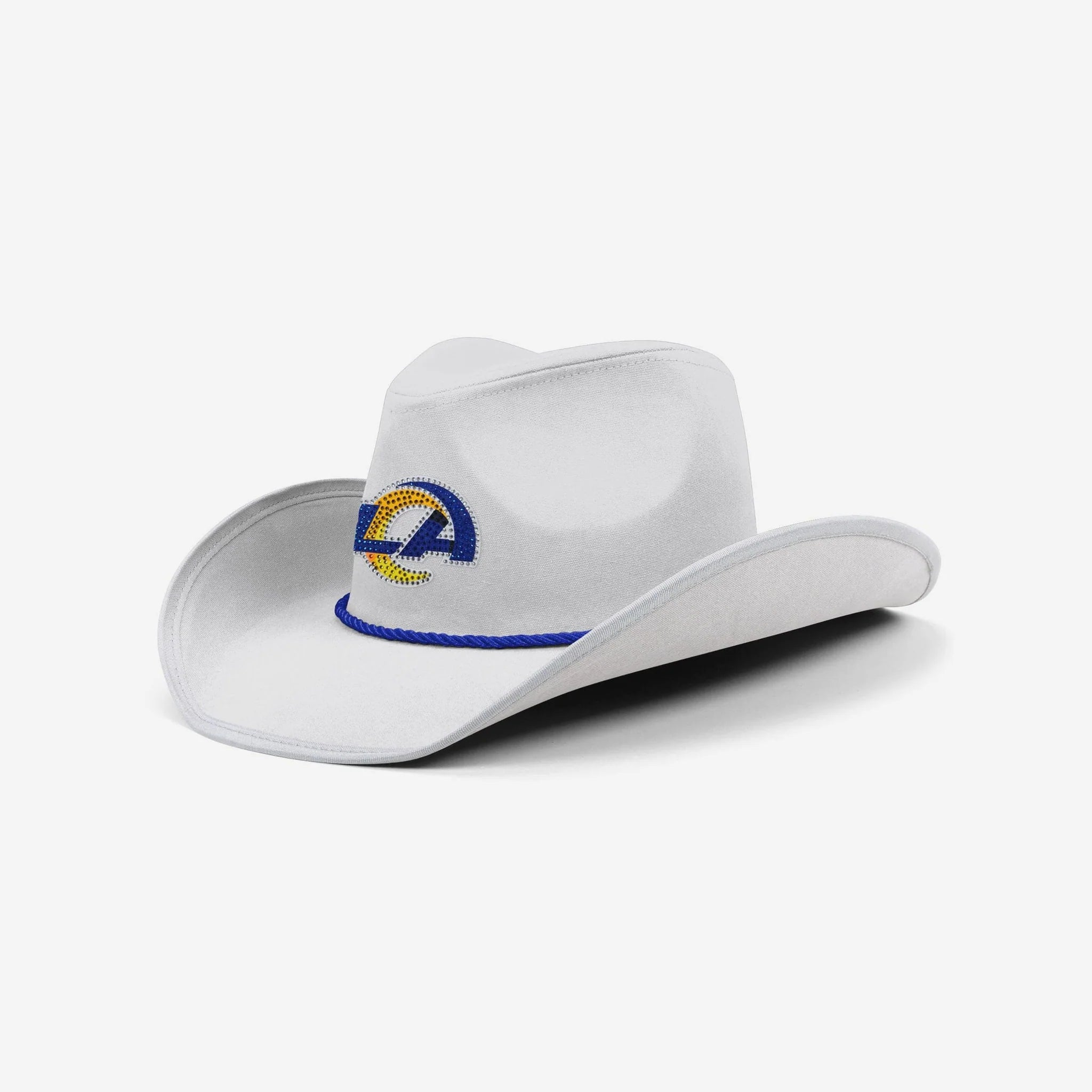 White Rhinestone Logo Cowboy Hat Los Angeles Rams