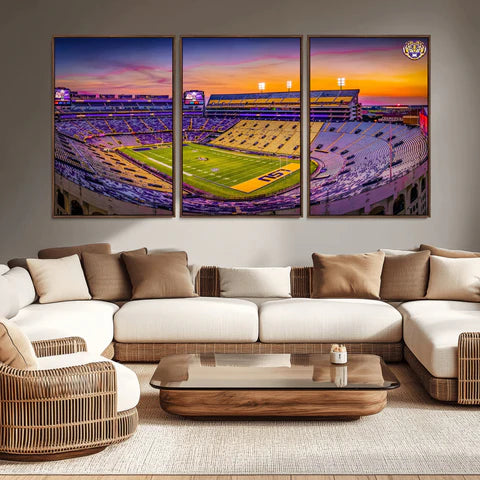 Wall Art Canvas Print Stadium LSU Tigers
