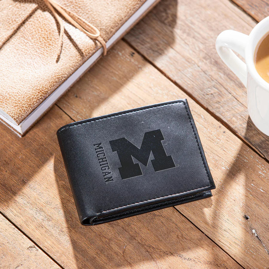 Bi-Fold Wallet Black Michigan Wolverines