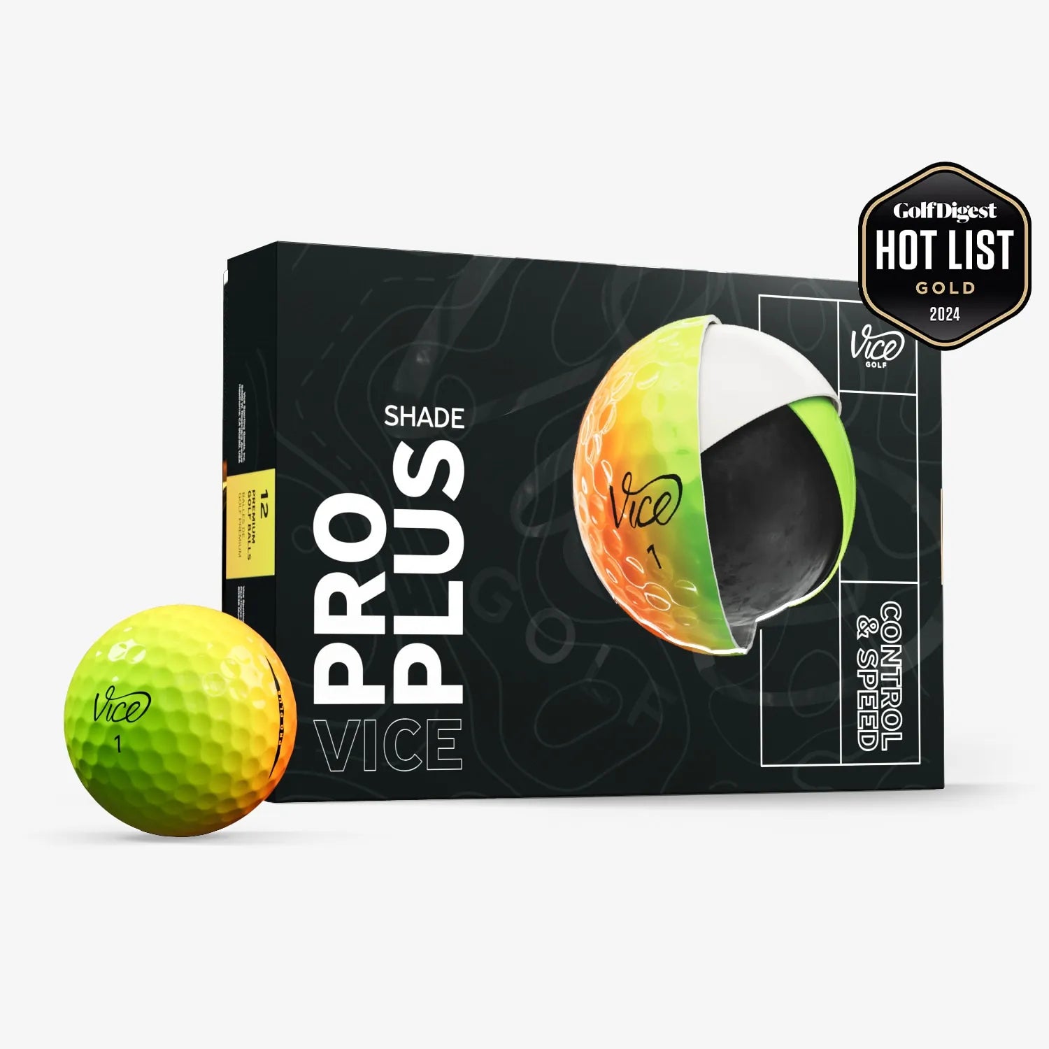 Vice Pro Plus shade golf balls