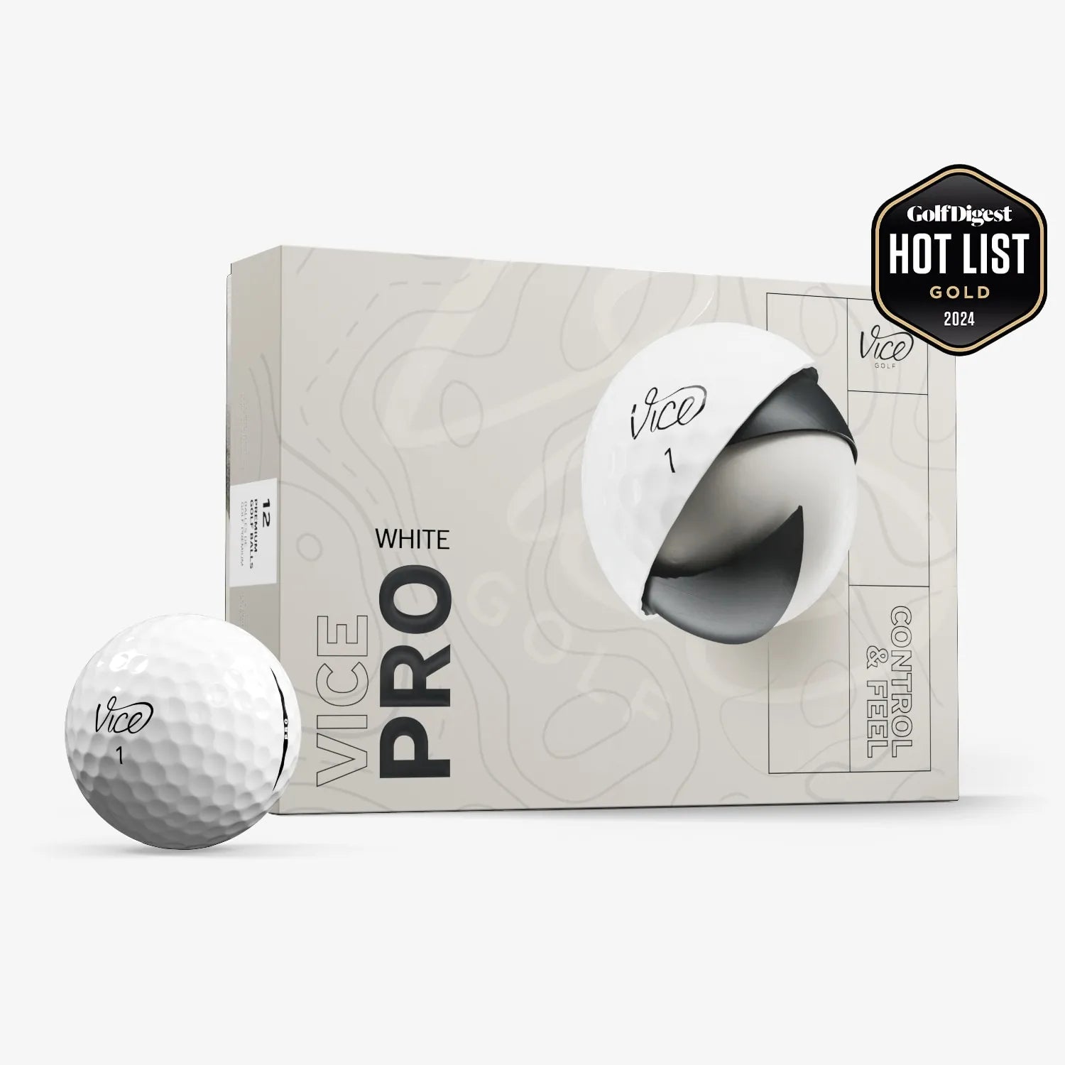 Vice Pro white golf balls
