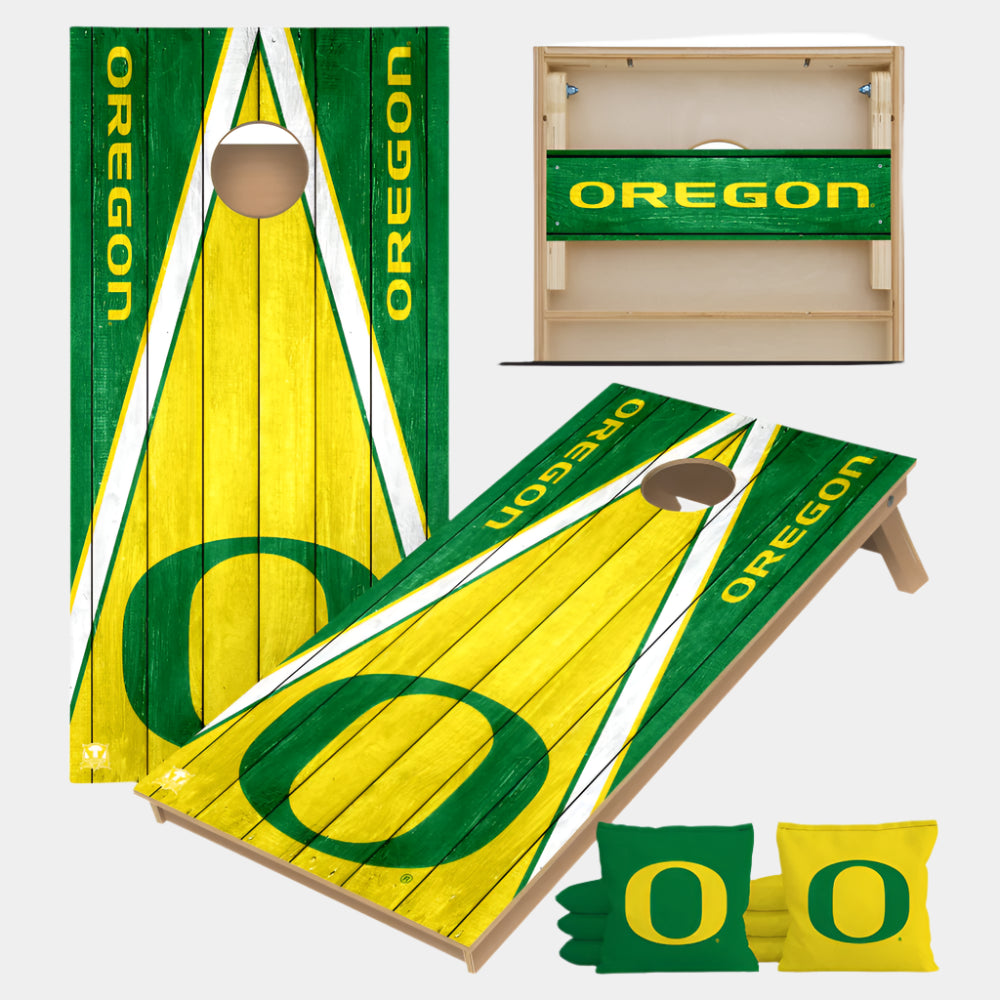 Victory Tailgate 2x4 Tournament Cornhole Set Oregon Ducks yellow green