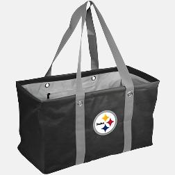 NFL Crosshatch Picnic Caddy by Logo Brands -  Steelers