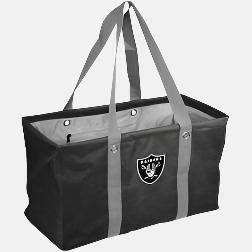 NFL Crosshatch Picnic Caddy by Logo Brands - Raiders