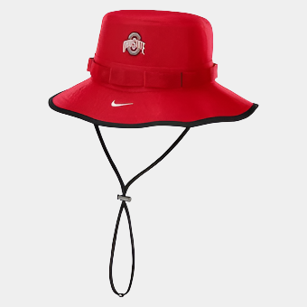 Nike Ohio State Buckeyes Scarlet 2024/25 On-Field Apex Performance Boonie Bucket Hat