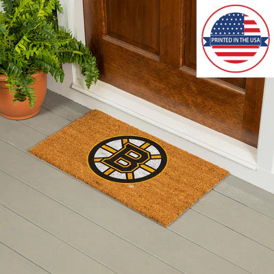 Boston Bruins door mat