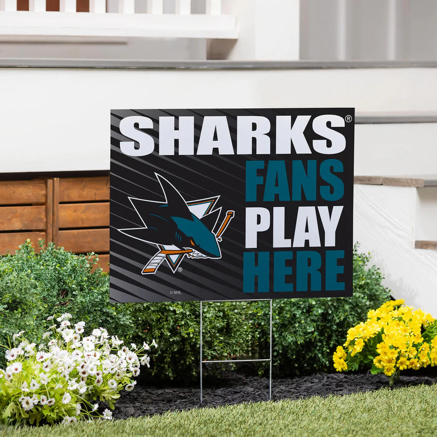 San Jose Sharks yard sign