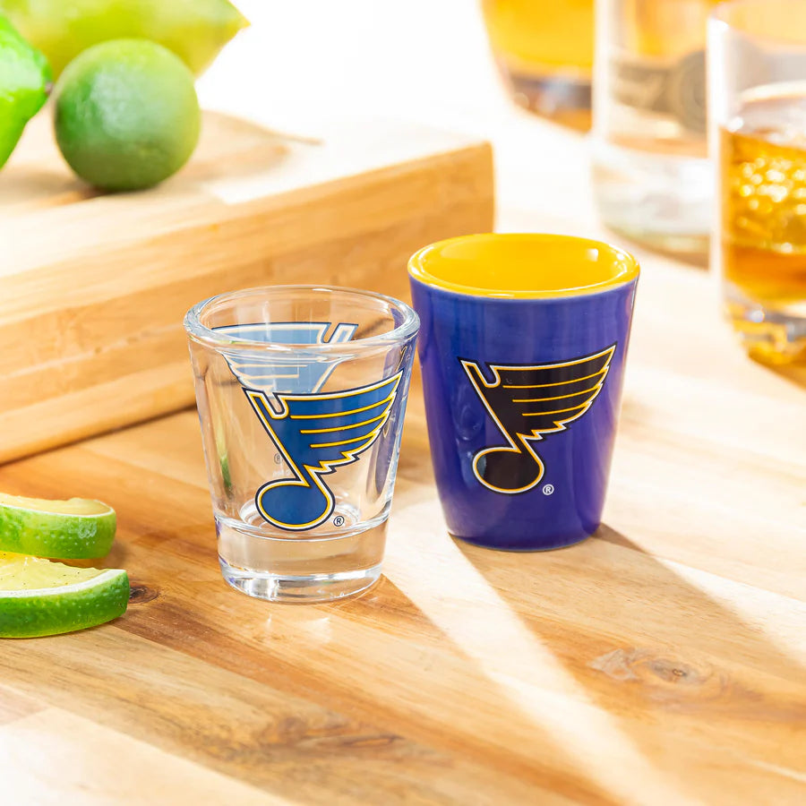 St. Louis Blues shot glasses