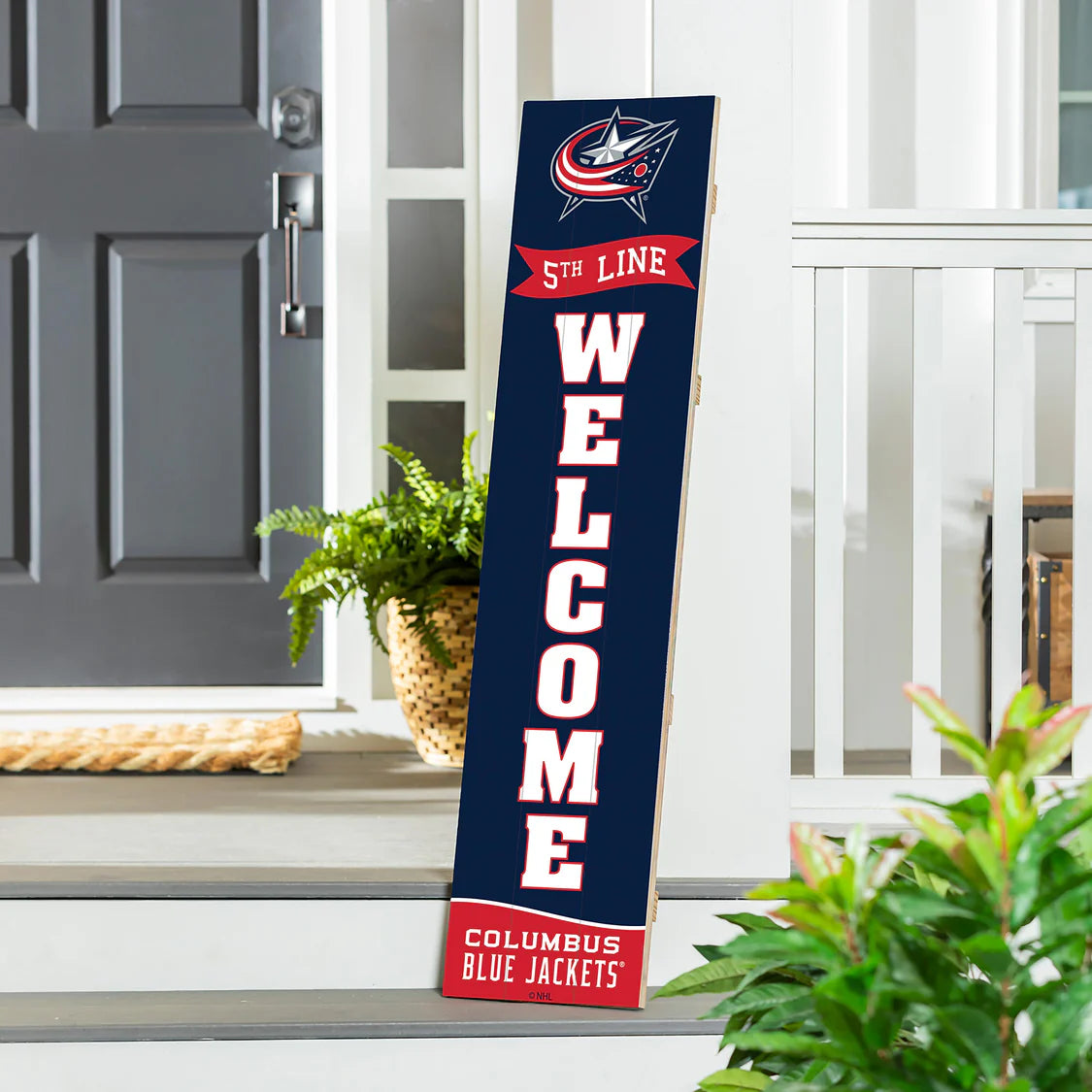 Columbus Blue Jackets welcome sign