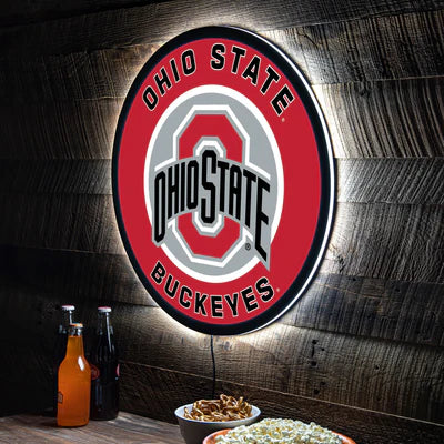 Ohio State Buckeyes lighted wall art