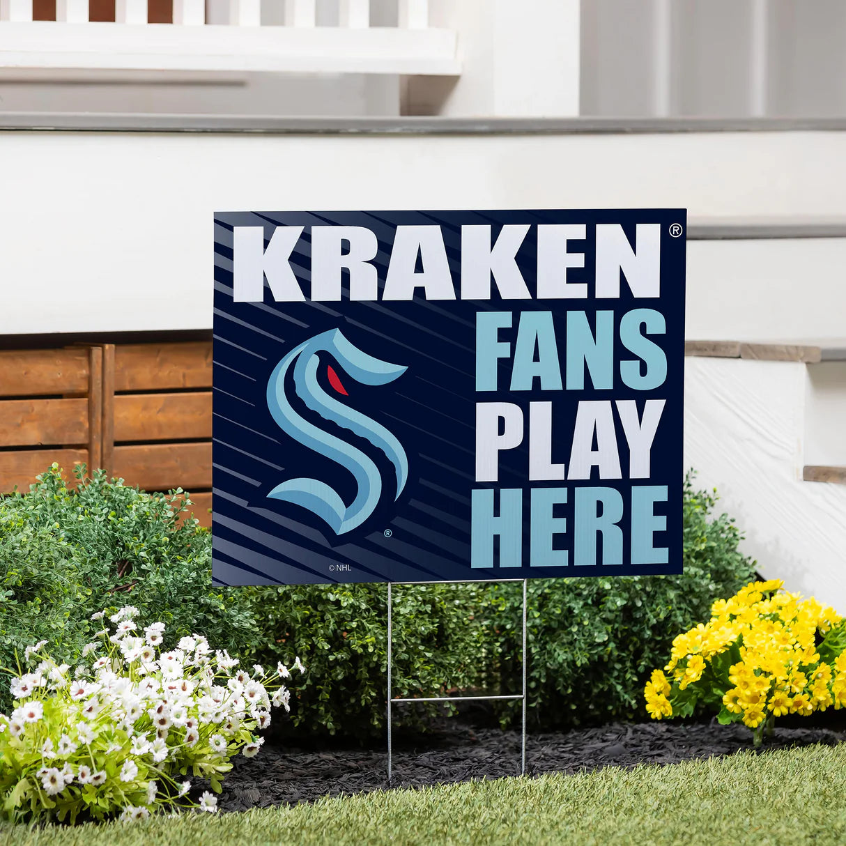 Seattle Kraken yard sign