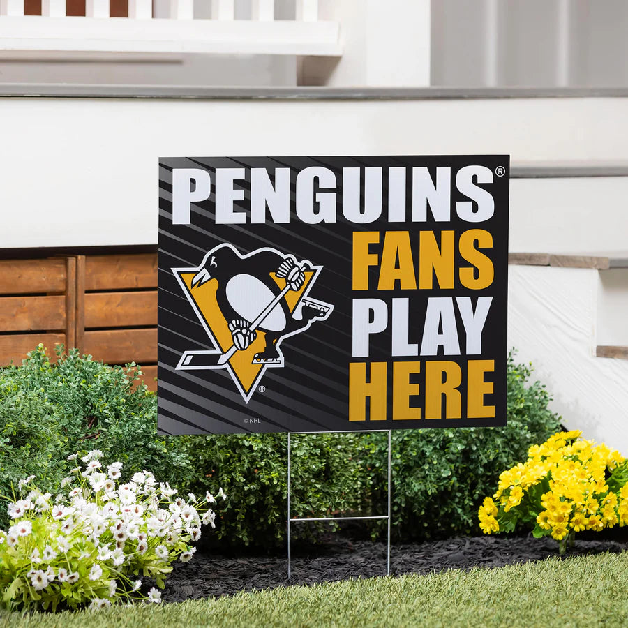 Pittsburgh Penguins yard sign