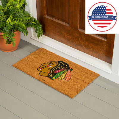 Chicago Blackhawks door mat