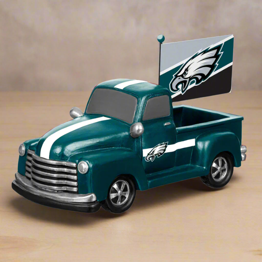 Philadelphia Eagles model truck with flag