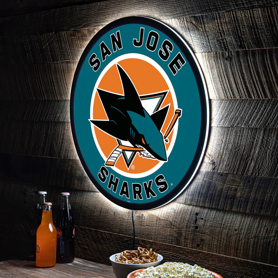 San Jose Sharks LED wall art