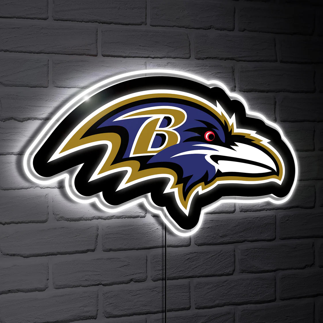 Baltimore Ravens LED wall art