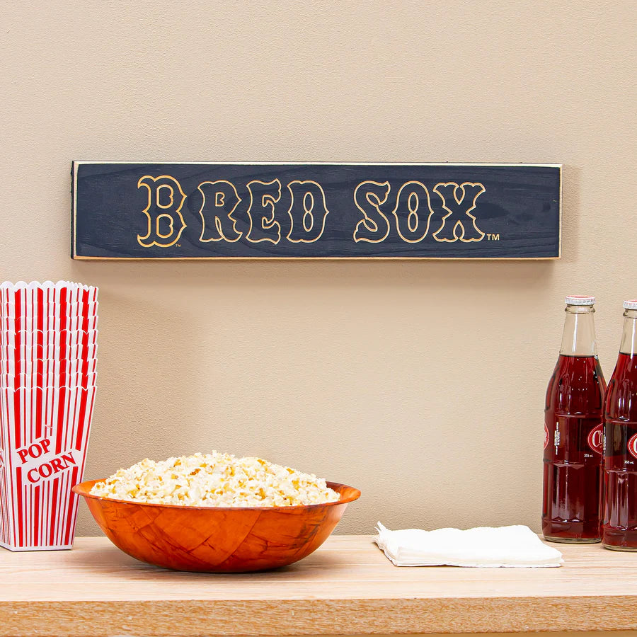 Boston Red Sox wood wall sign