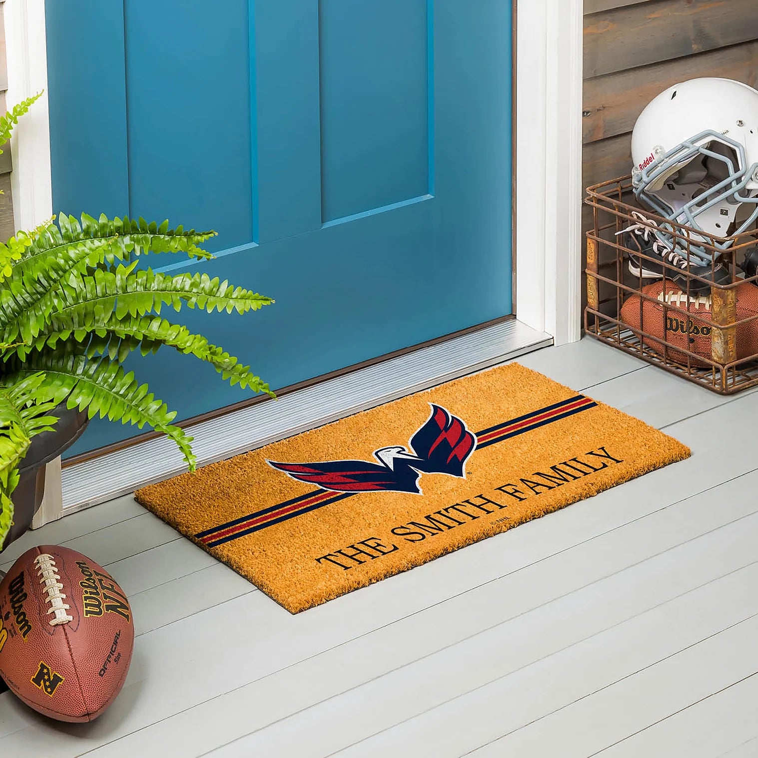 Washington Capitals personalized door mat