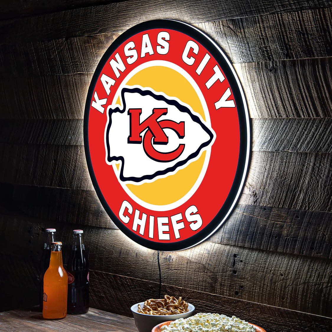 Kansas City Chiefs LED wall art