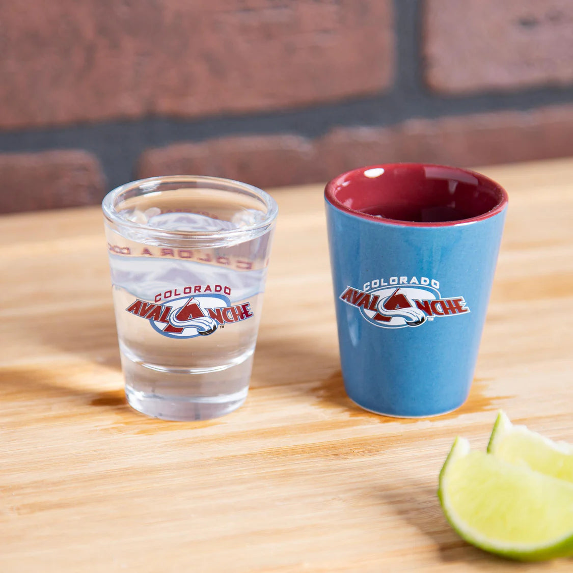 Colorado Avalanche shot glasses