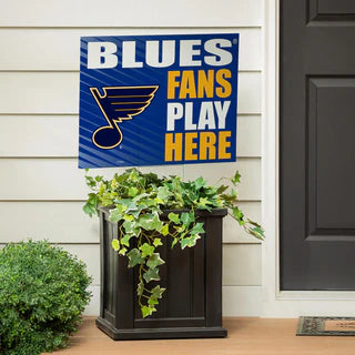 St. Louis Blues yard sign