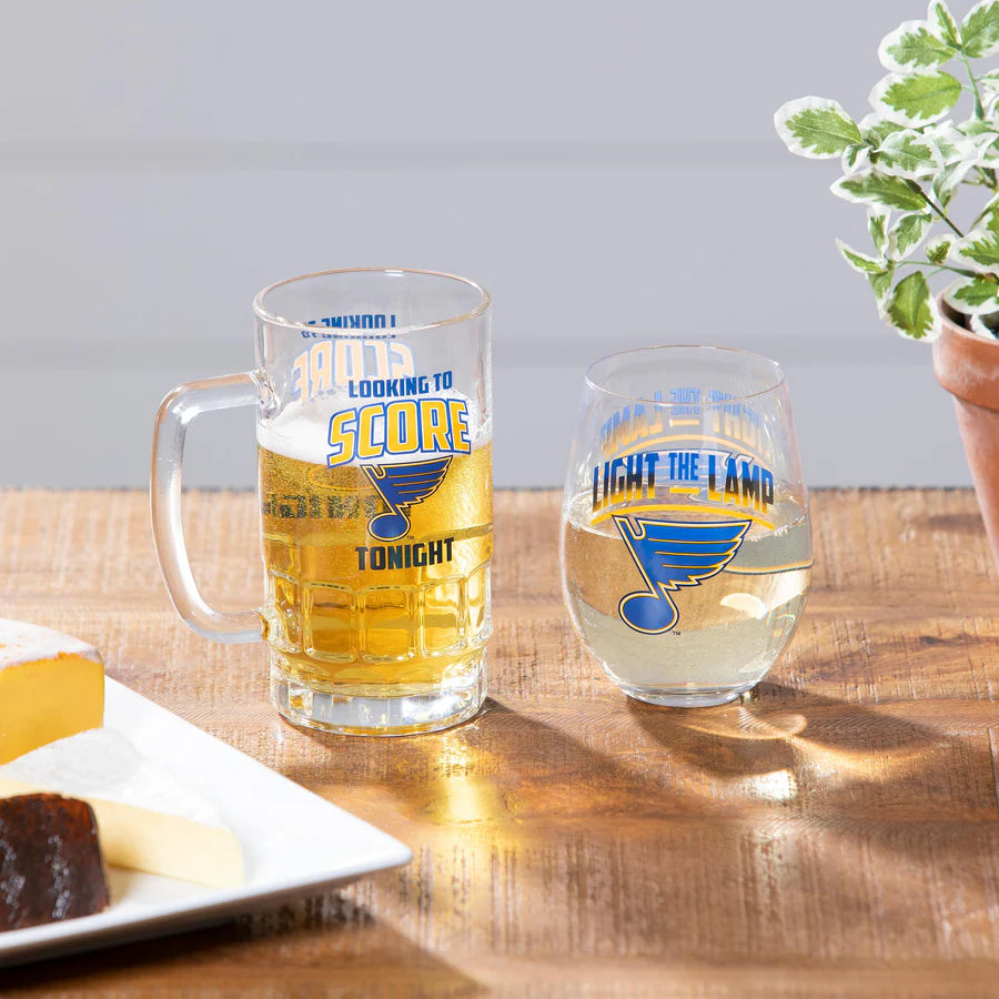 St. Louis Blues glass set