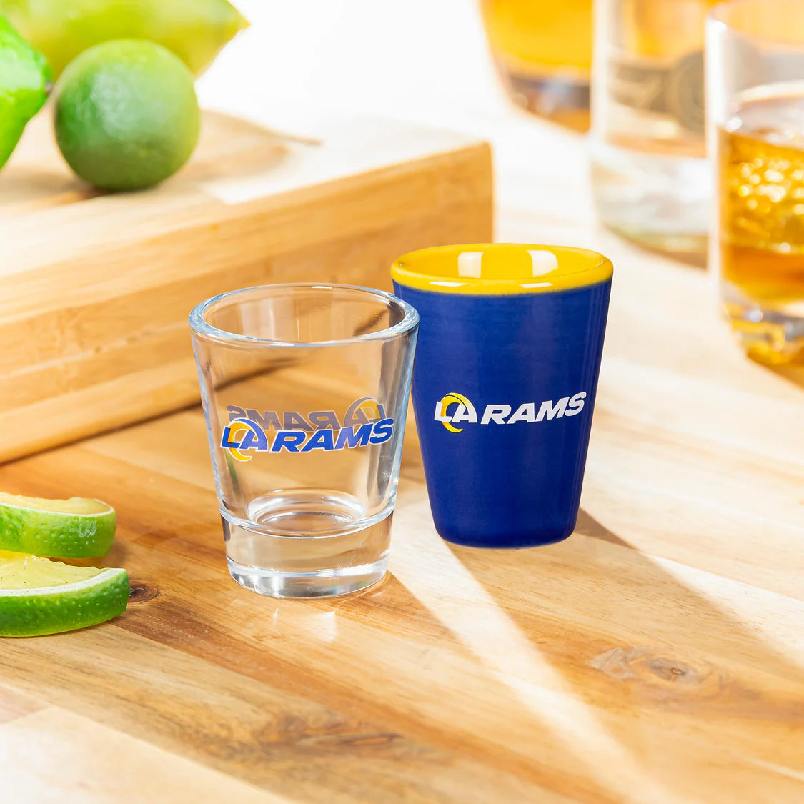 Los Angeles Rams shot glasses