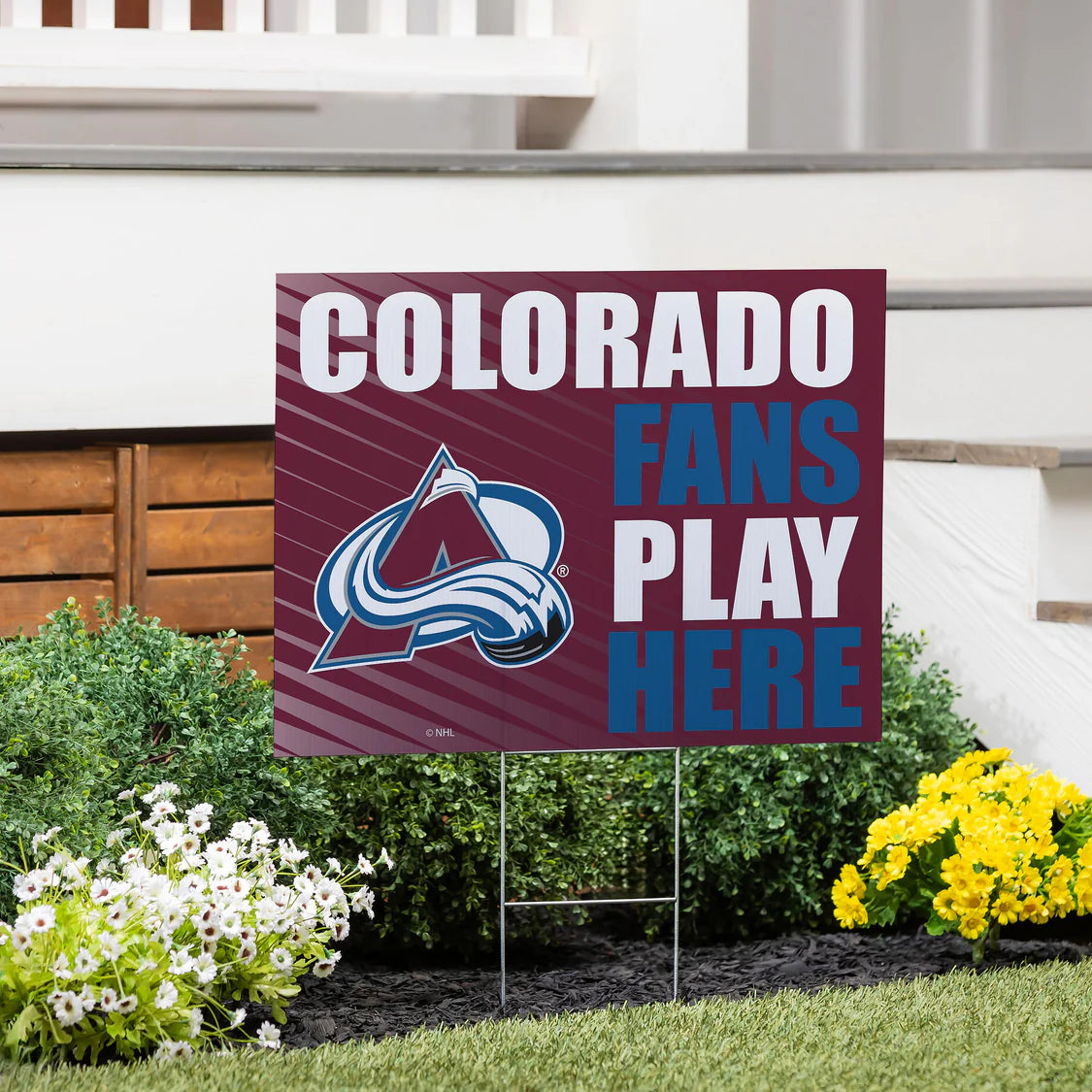 Colorado Avalanche yard sign