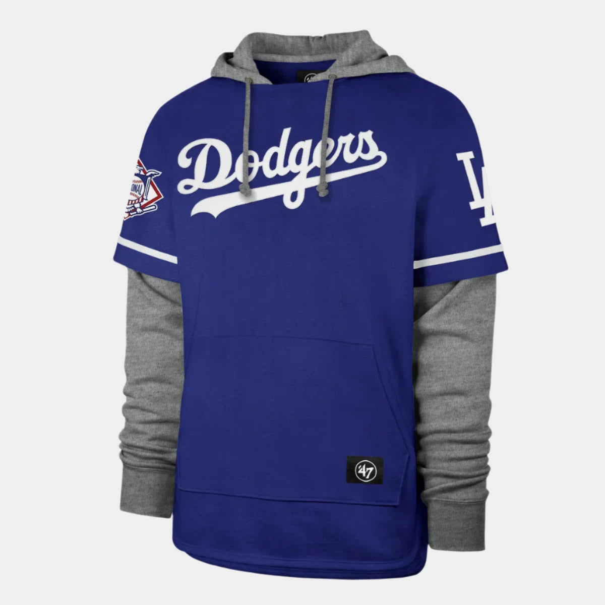 '47 Shortstop Pullover Hood Los Angeles Dodgers Trifecta blue grey white