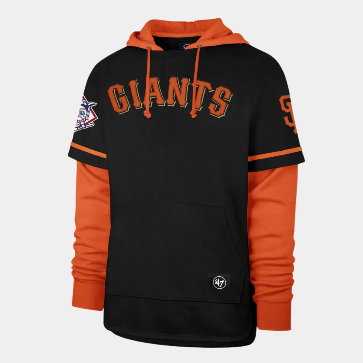 '47 Shortstop Pullover Hood San Francisco Giants Trifecta black orange