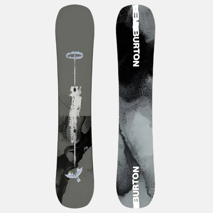 Burton Instigator Flat Top Snowboard - top and bottom views