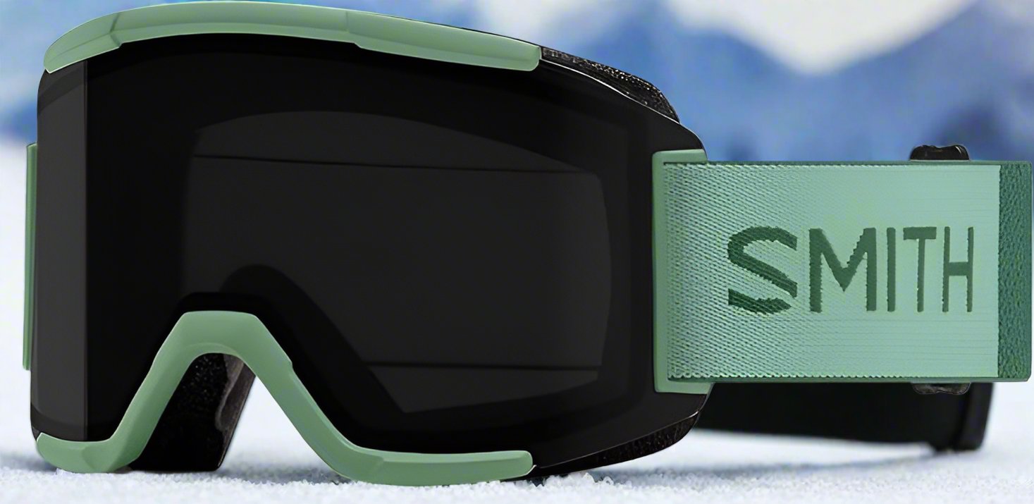 Aloe colored SMITH ski googles