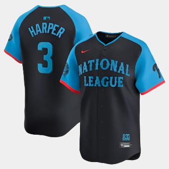 National League 2024 All-Star Game Nike Limited Jerseys blue black Harper