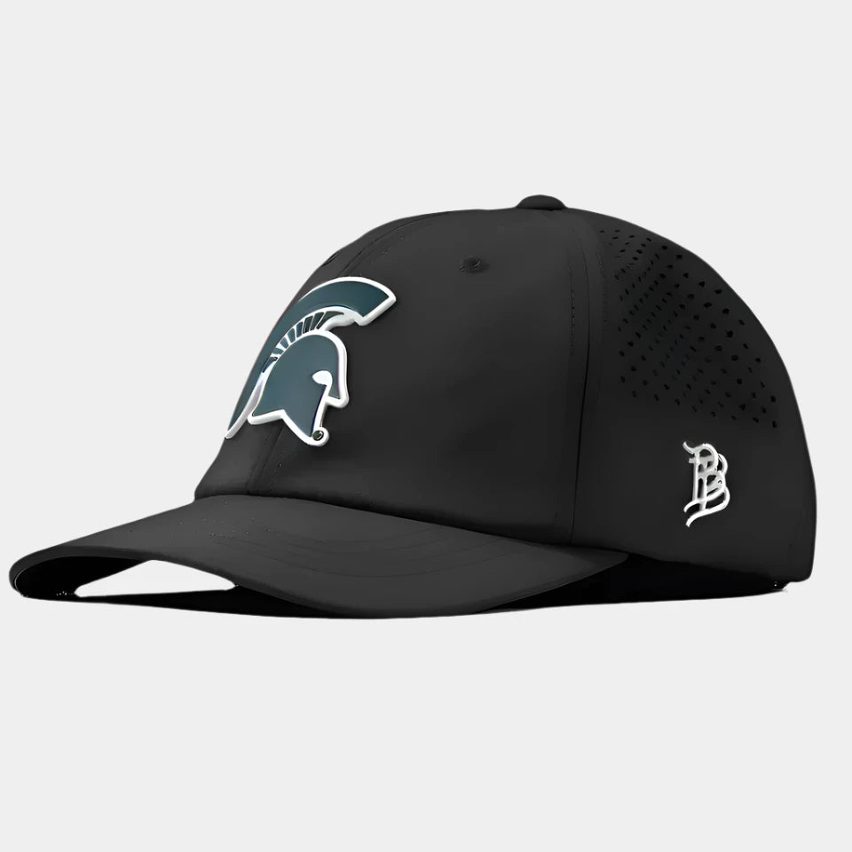 Branded Bills Michigan State University "Michigan State Spartan" Relaxed Performance hat black green