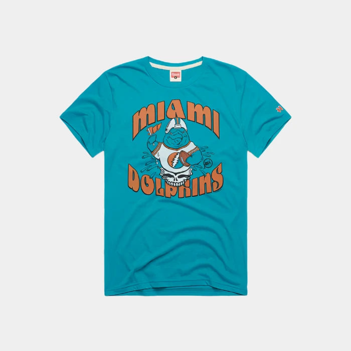 Homage NFL football Grateful Dead t-shirt Miami Dolphins