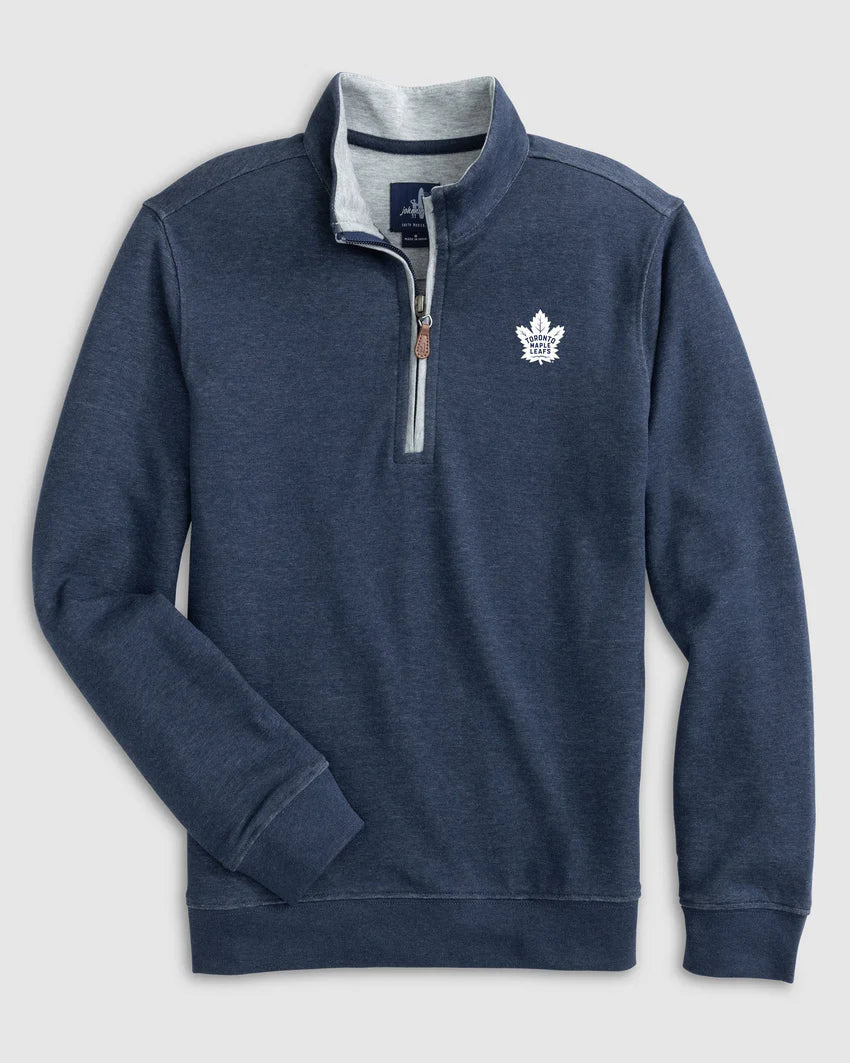 Johnnie-O Toronto Maple Lefs Sully 1/4 zip blue NHL hockey