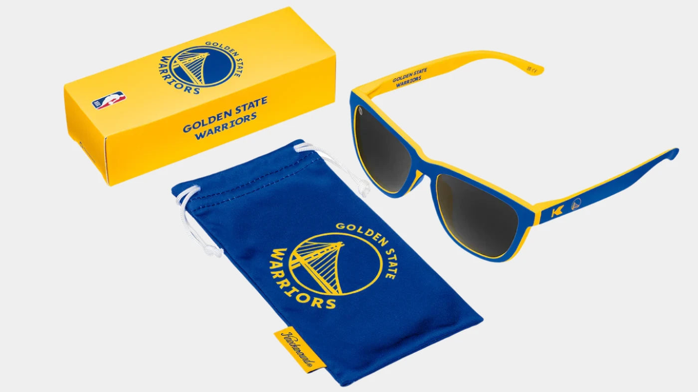 Knockaround sunglasses NBA Golden State Warriors yellow blue