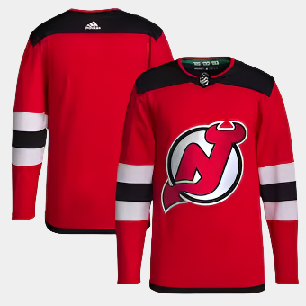 Men's New Jersey Devils adidas Red Home Primegreen Authentic Jersey NHL hockey