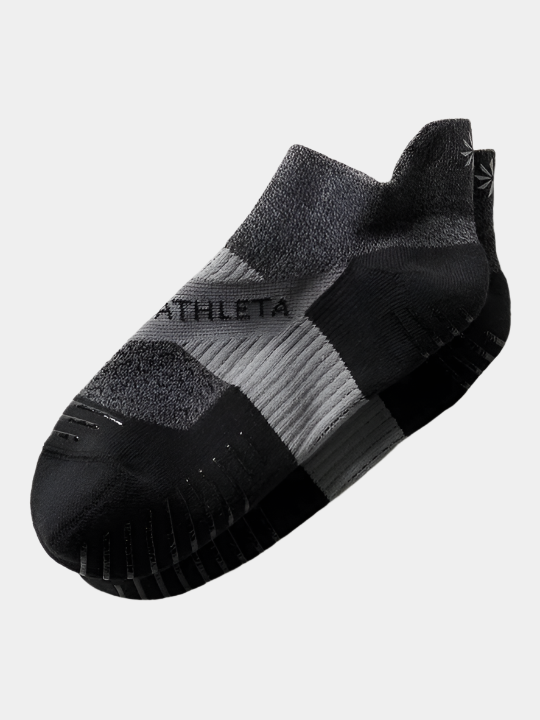 Athleta Performance Ankle Socks Heather Black