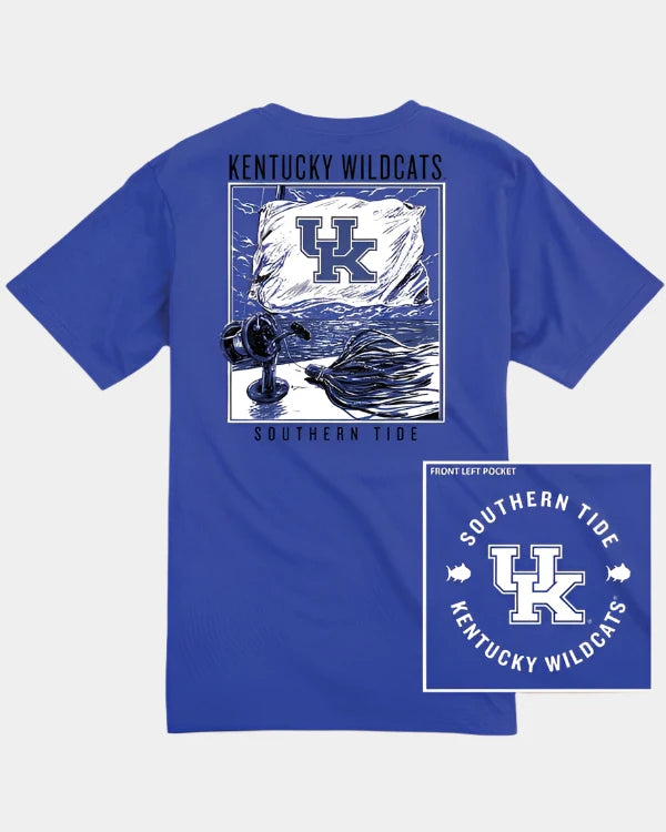 Southern Tide Kentucky Wildcats Fishing Flag T-Shirt