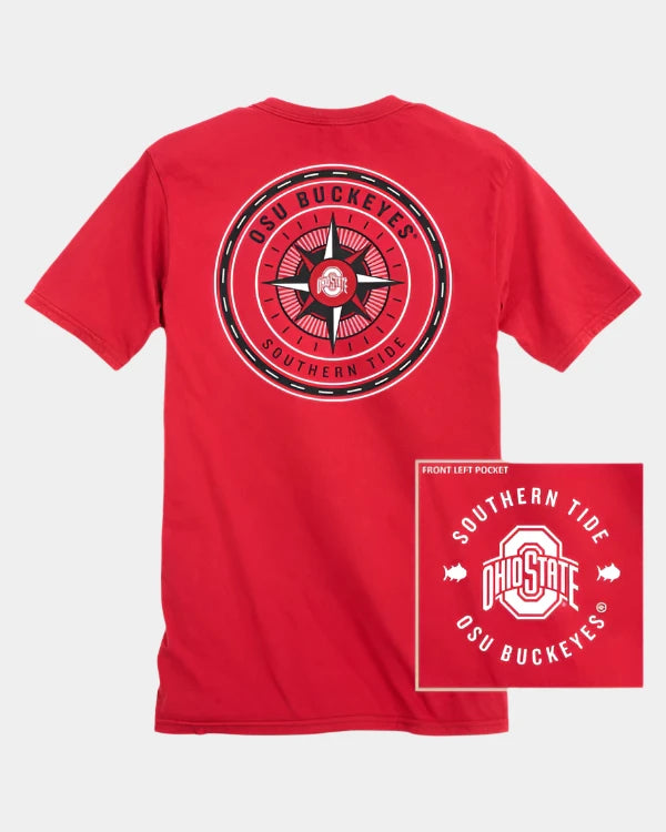 Southern Tide Ohio State Buckeyes Gameday Collegiate Compass T-Shirt