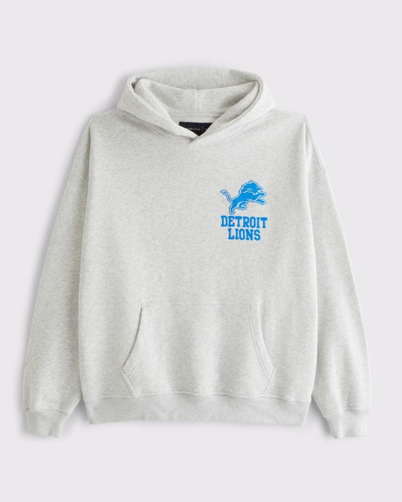 NFL Popover Hoodie Detroit Lions grey