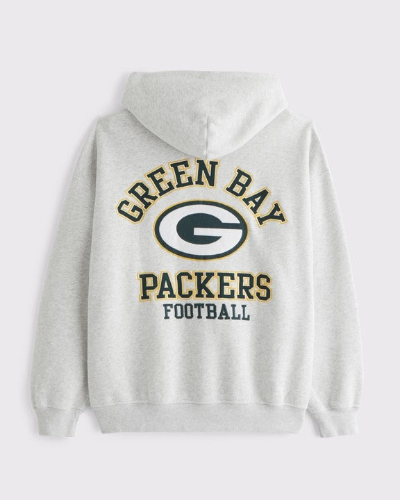 NFL Popover Hoodie Green Bay Packers white
