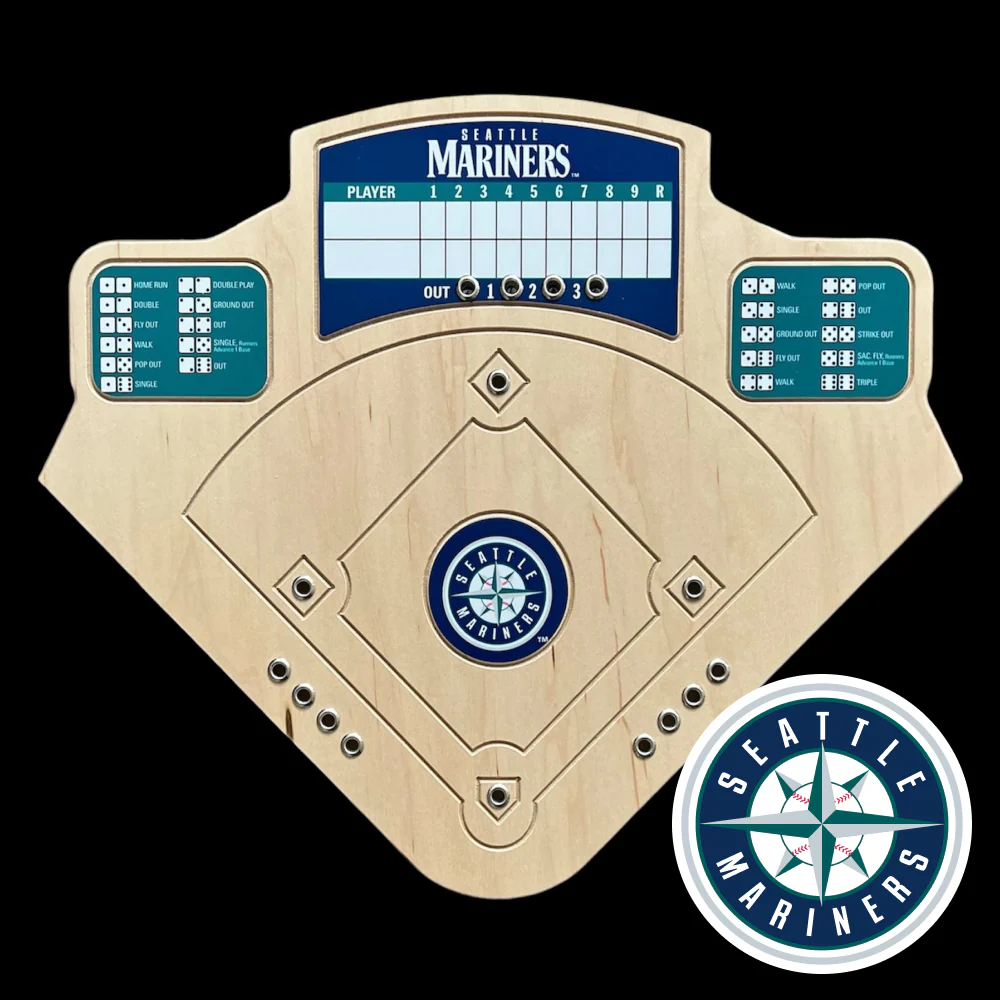 Across the Board handcrafted MLB baseball game Seattle Mariners