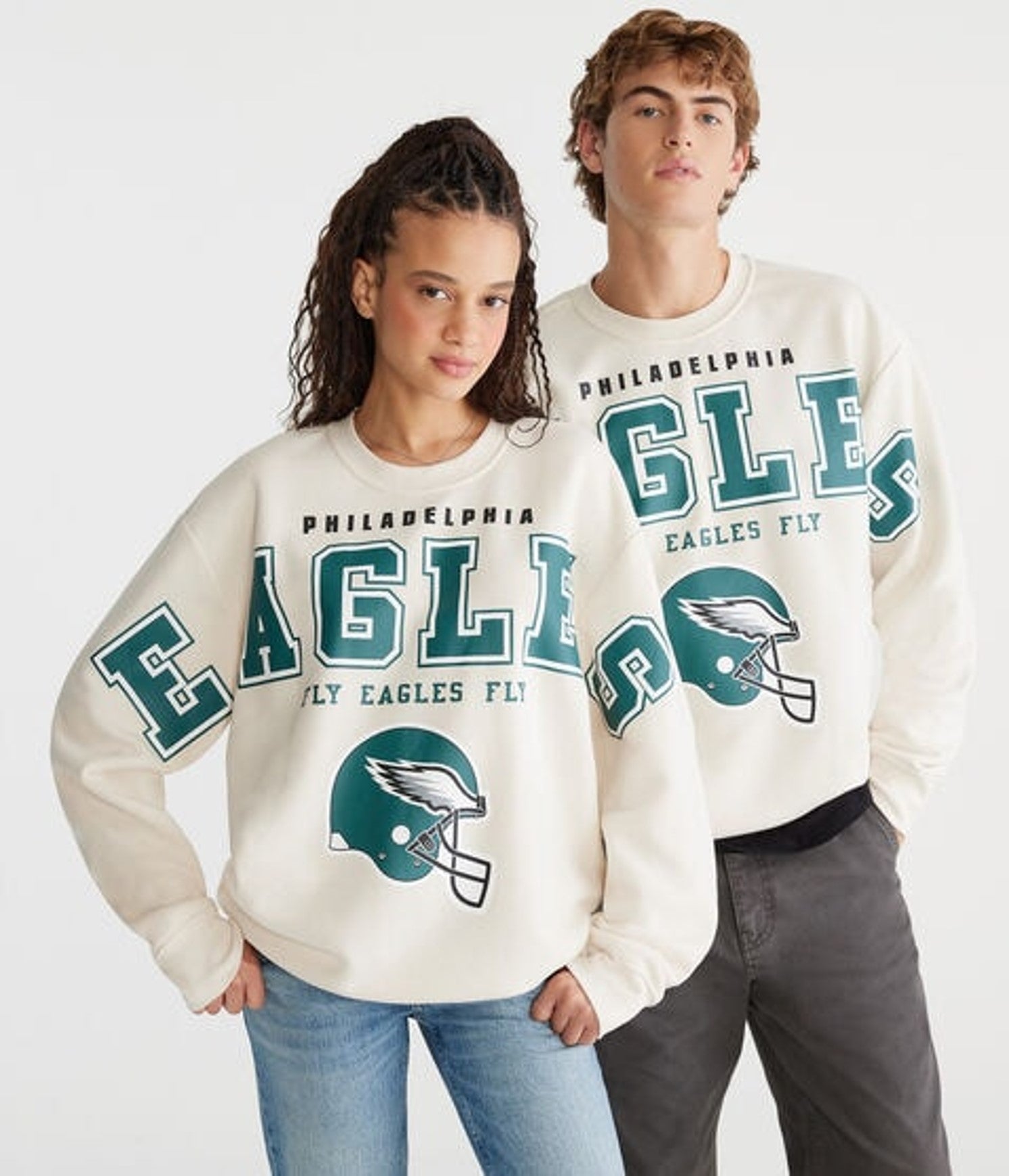 Aeropostale Philadelphia Eagles Crew Sweatshirt