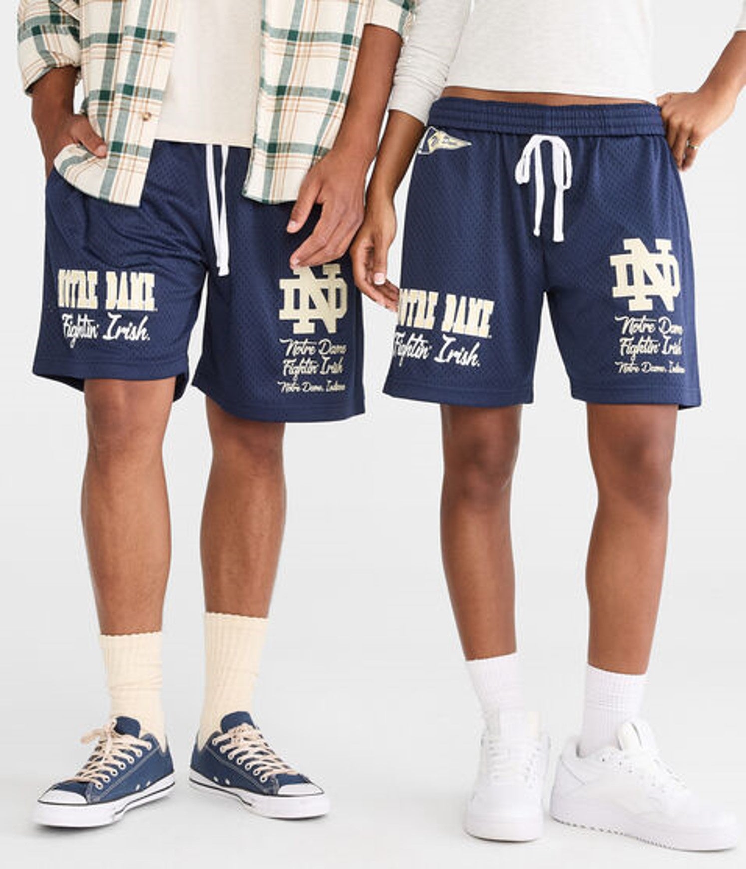 Aeropostale Notre Dame mesh shorts