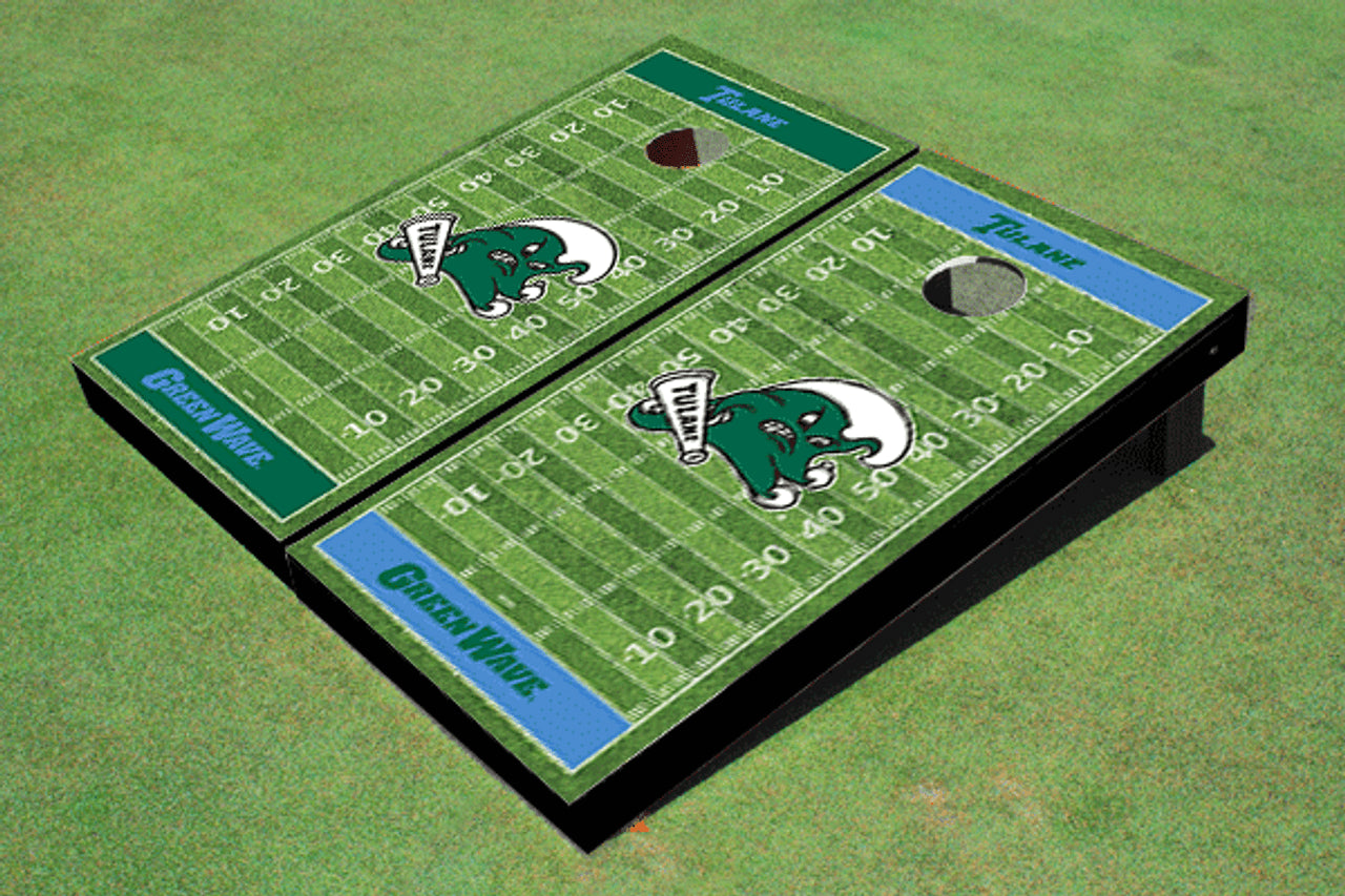 All American Tailgate NCAA Cornhole Sets Tulane Green Wave